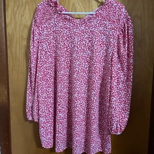 Size 3X pink floral top